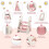 Onasti Foldable Step Stool for Kids, 2 Steps - 3 Steps Height Adjustable Toddler Step Stool, Toilet Steps for Potty Training, Learning Tower with Han 5