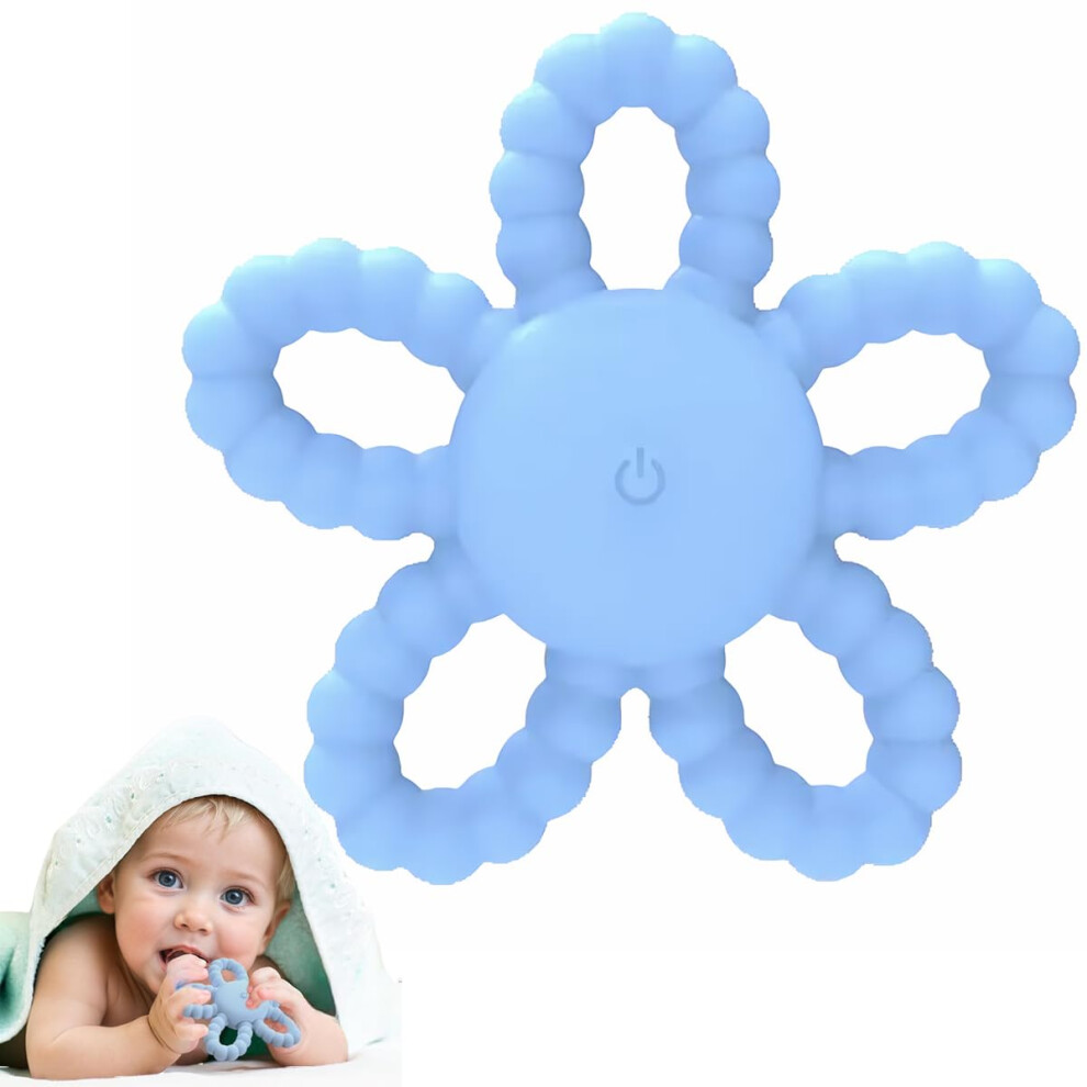 Patzey Vibrating Sensory Chew Toy - Dual Use For Autism & Teething, 3 Modes, Usb Rechargeable, Food-Grade Silicone Teether, 6+ Months & Autistic Children (B