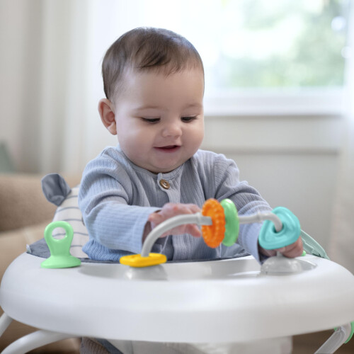 Ingenuity Ingenuity Smooth Strides Activity Walker - Chambray - Developmental Walker - 3 Position heightbar - Toys Included - 6M-12M 1