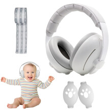 Mineup 2-in-1 Baby Ear Defenders, Noise Cancelling Headphones for Babies and Toddlers up to 5 Years, Kids Earmuffs Noise Reduction with Adjustable He