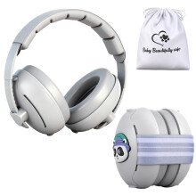 Zocipro 2-in-1 Baby Earmuffs, baby Noise Cancelling Ear Defenders with Noise Cancelling & Adjustable Headband for Babies up to 48 Months, Against Hea