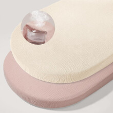 Unicorn Castle Basket Fitted Sheets,2 Pack Muslin Bassinet Sheets for Boys and Girls,Baby Crib Fitted Sheets Fit for Oval Rectangle Matress,8543 cm,