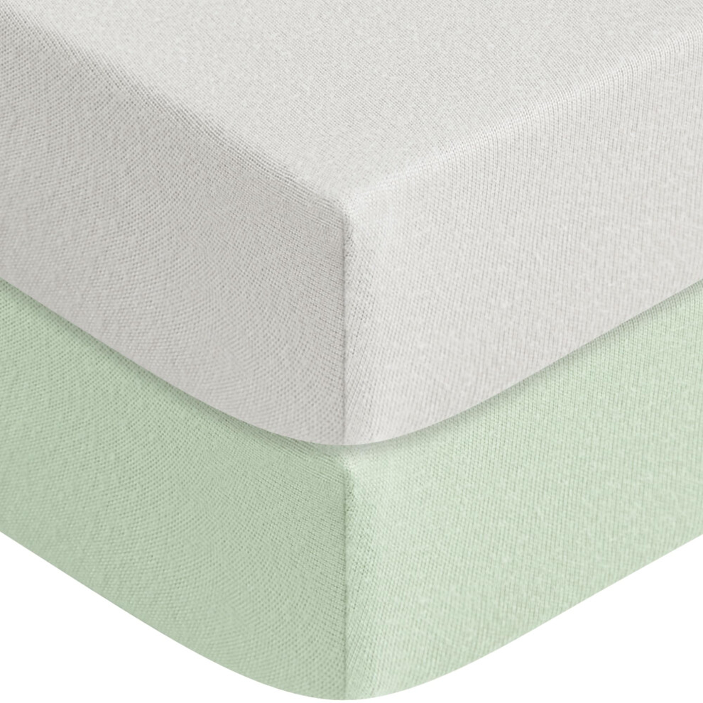 Next To Me Crib Sheets 120X60cm, 2 Pack Baby Cot Sheets, Breathable And Smooth Microfiber Bedside Crib Fitted Sheets For Baby Girls And B Susurration