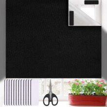 Blackout Blind, Portable Blackout Blinds 300x145cm, Portable Travel Blackout Blind Stick On Window for Bedroom, Nursery, with Self Adhesive Hook and
