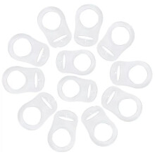 Twinkle Star Baby MAM Adaptor Silicone Babies Dummy Pacifier Adapter Transparent (3 Pieces)