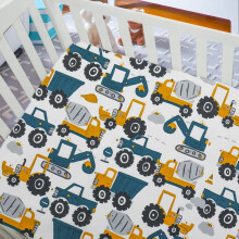 Cot Bed Sheets for Girl Boys | Cot Bed Fitted Sheets 120x60cm | Travel Cot Fitted Sheet Easy Care Soft Cotton and Dureable, Dinosaur Crib Sheets for