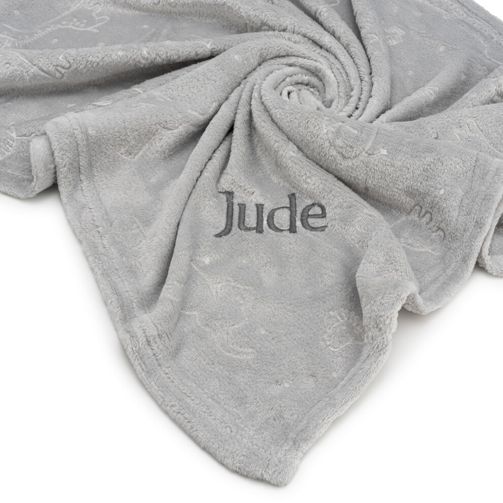 Lobeko Women's Personalised Baby Blanket With Name Custom Newborn Blanket Keepsake Soft Fleece 75 X 100Cm Embroidered Baby Wrap Embossed Baby Girl Boy Blanke