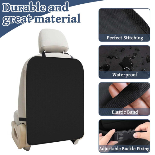 XMDROU Car Seat Kick Mats, 2 Pcs Kick Mats Back Se 2