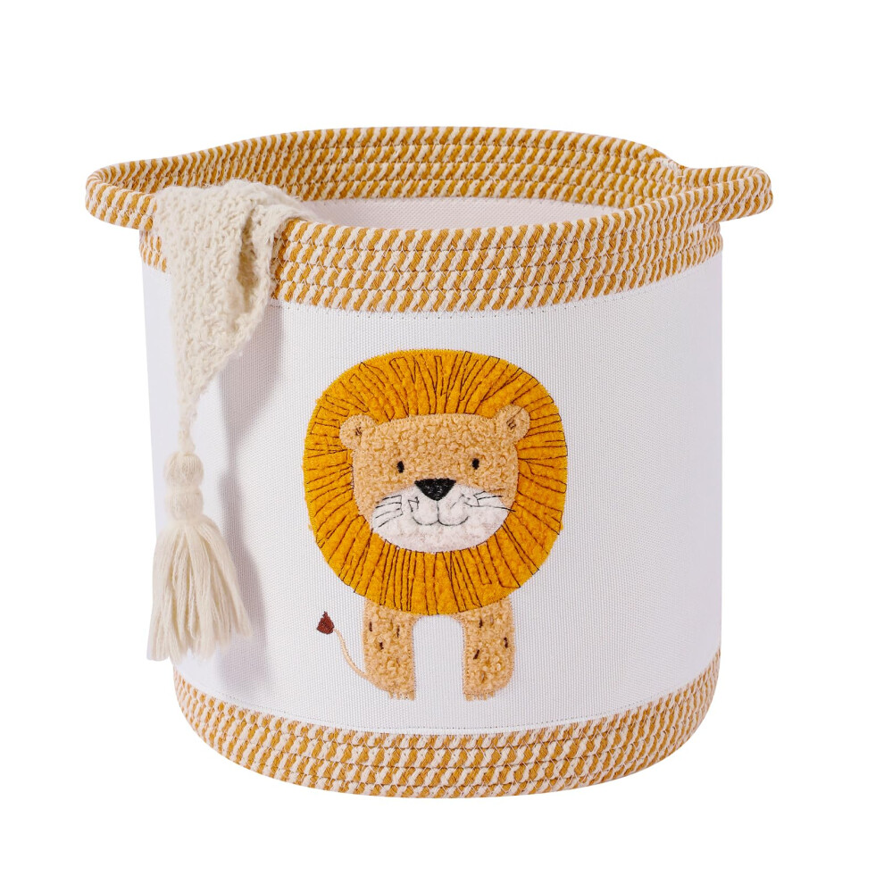 Tidelit Baby Kids Laundry Basket For Hampers, Blanket Baskets Baby Toy Basket Kids Toy Storage Box For Living Room Kids Bedroom, Cute Lion Nursery La