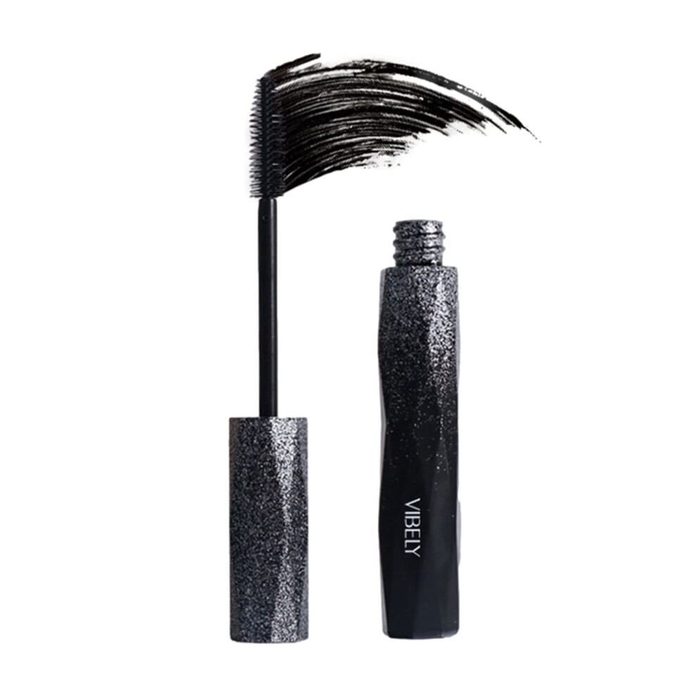 Waterproof Curling Mascara Black with Instant Volume and Length, Smudge Resistant for Beginners