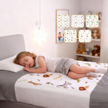 Potty Training Bed Pads 100% Waterproof Mattress Protector - Bedwetting Sheets, size fits Single & Toddler Beds - Non Slip Mat with Side Wing Tucks