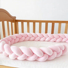 GYCS Braided Cushion, Bed Guard Rail Surrounds Cushions, Braided Knotted Pillows, All-Round Protection Pillow for Bed, Thick Soft Breathable Cushion