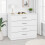 Seconique Seconique Dakota 4 Drawer Chest in White 2