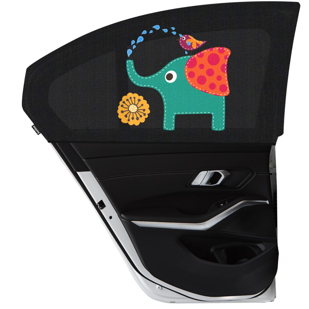 Asstikoo Car Window Shades For Baby, Car Sun Shades With Uv Protection, Universal Fit Stretchable Side Window Sunscreen Sun Shades, Rear Window Shade