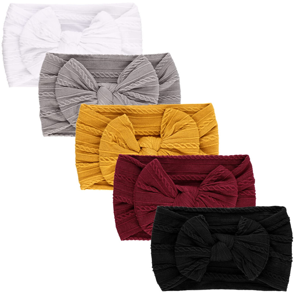 Baby Girl Nylon Headbands Newborn Infant Toddler Hairbands And Bows Child Hair Accessories Dreshow