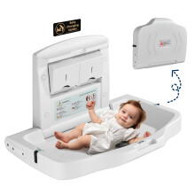 Baby Changing Unit,Baby Changing Station Wall Mount Commercial Diaper Changing Table Nursery Changing Table Horizontal Diaper Changer Station with Sa