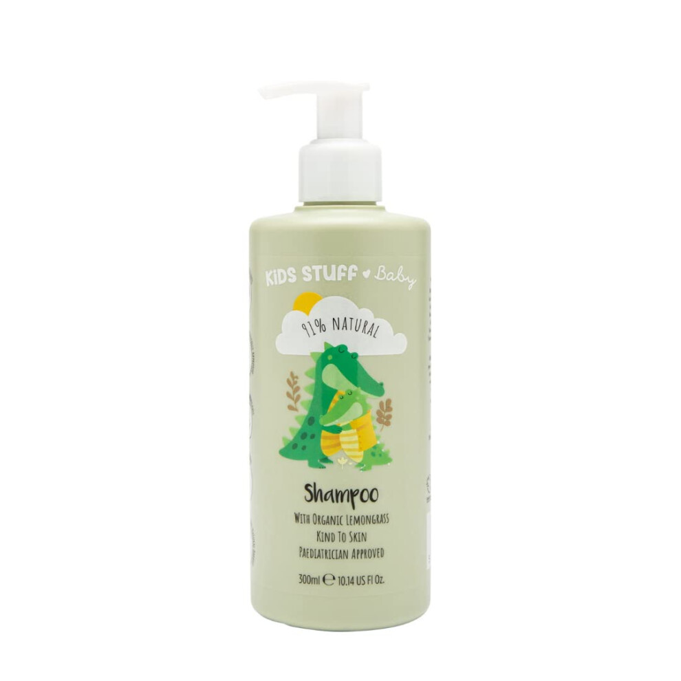 Baby | Baby Shampoo 300Ml | Natural Ingredients | Organic Lemongrass Oil | Dermatologically & Paediatrician Approved | Kind To Sensitive S Kids Stuff
