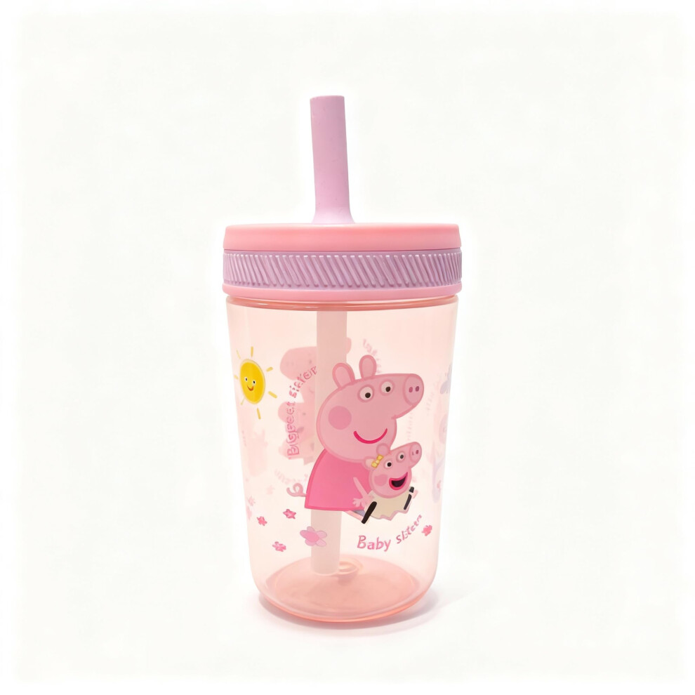 Peppa Pig Family Kelso Soft Straw Cup – 350Ml | Bpa-Free Toddler Drinking Cup With Secure Lid & Straw | Leak-Proof, Durable & Fun Design For Kids Hox