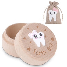 HOTUT 3D Carved Tooth Fairy Tooth Holder for Kids, Lost Teeth Storage Box