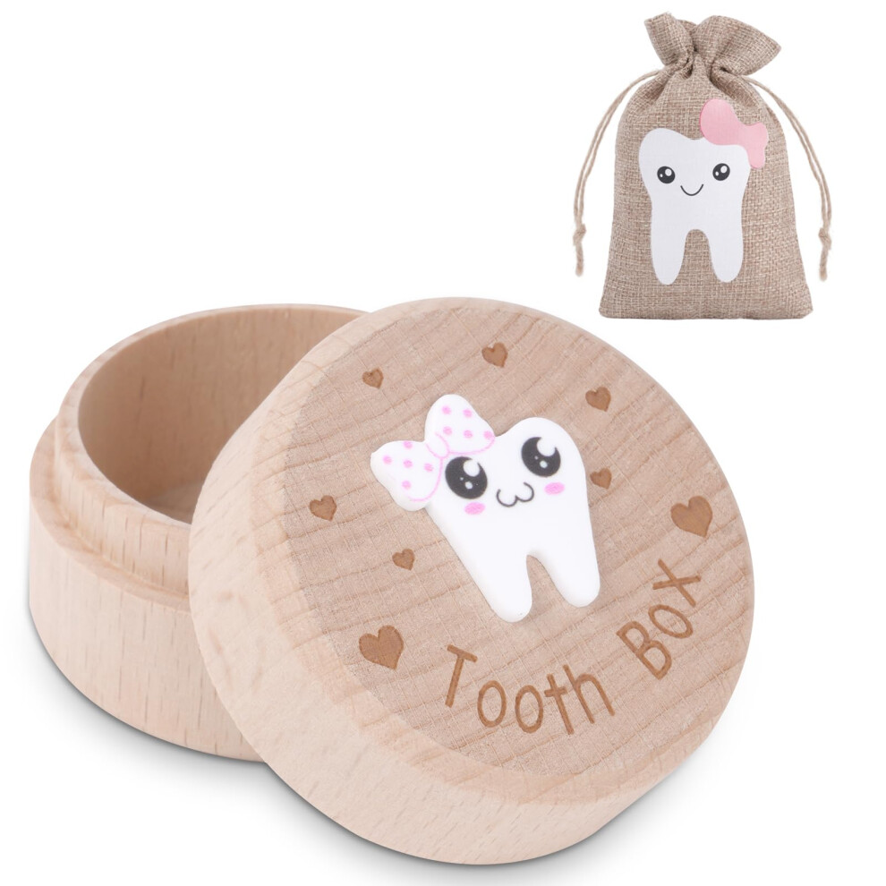3D Carved Tooth Fairy Tooth Holder For Kids, Lost Teeth Storage Box Hotut