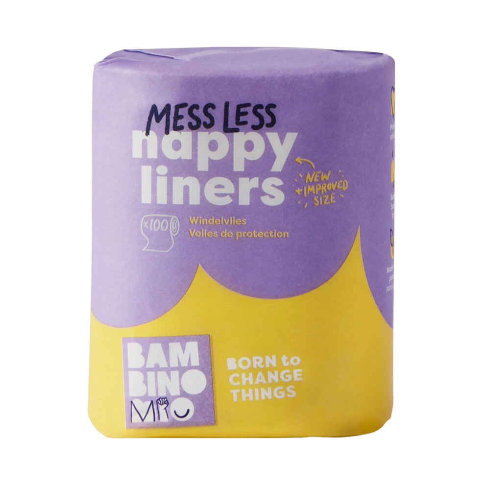 Bambino Mio , Supersoft Nappy Liners, Biodegradable, 100 Liners