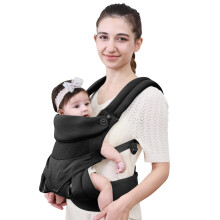 vrbabies Baby Carrier Newborn to Toddler, Baby Sling Carriers with Soft Adjustable Head Neck Support & Breathable 3D Air Mesh(4-20kg)
