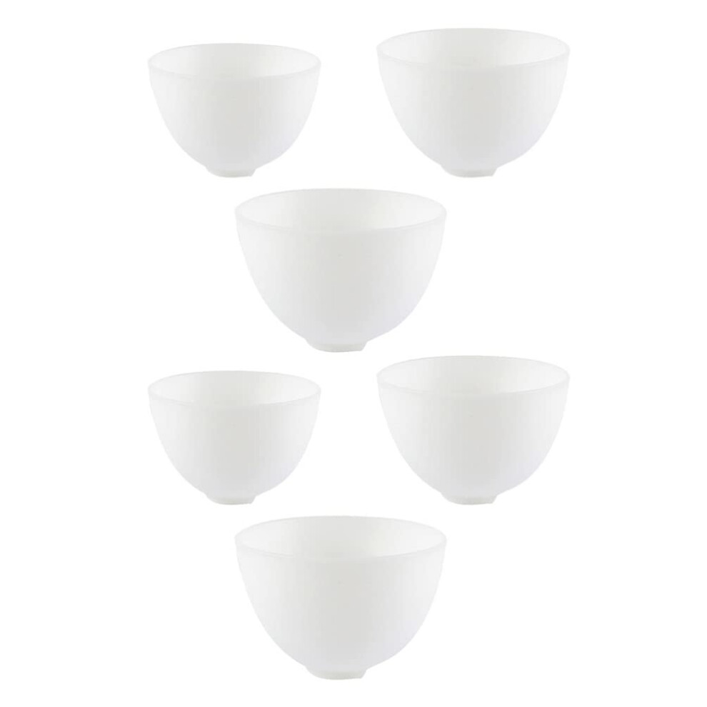 6pcs Silicone Mixing Bowls for Facial Masks Odorless Reusable Set for Skincare DIY Hair Care