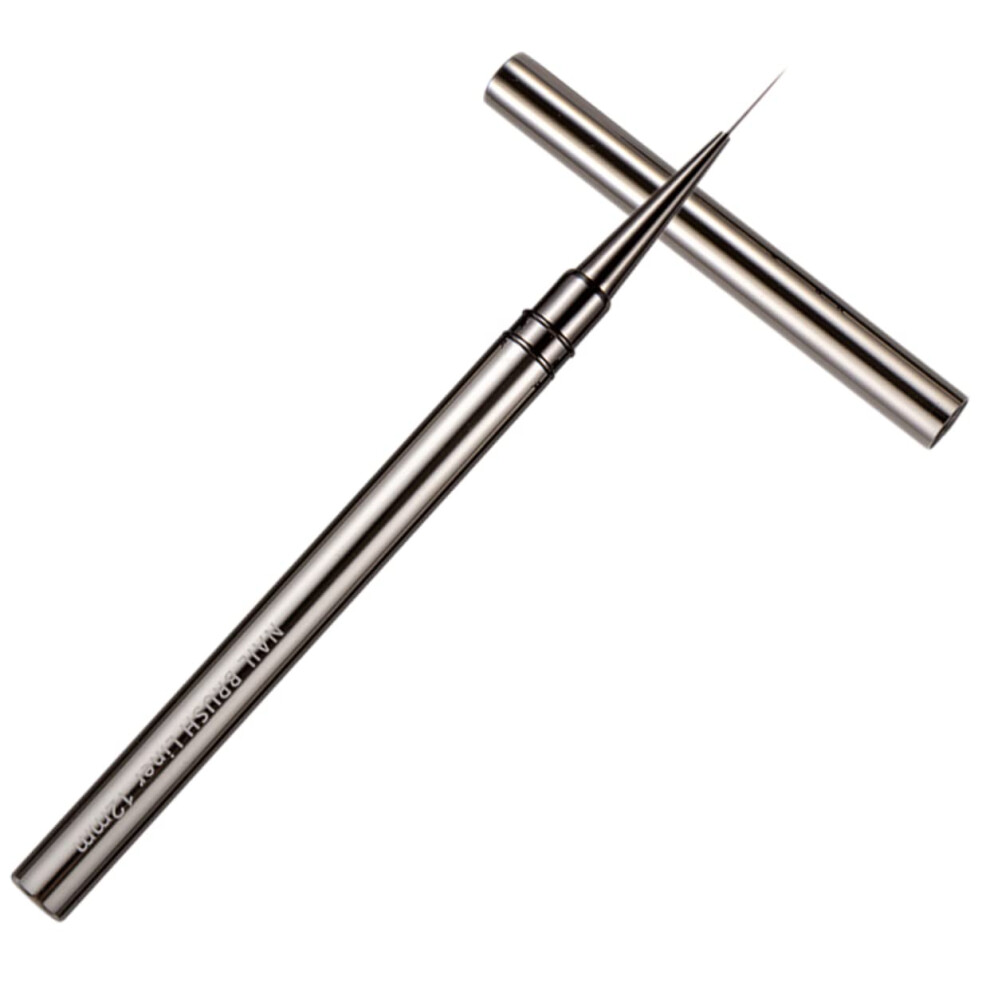 Ultra Fine Nail Art Brush Pen with Metal Tip for Precise Liner and Smooth Salon Manicure