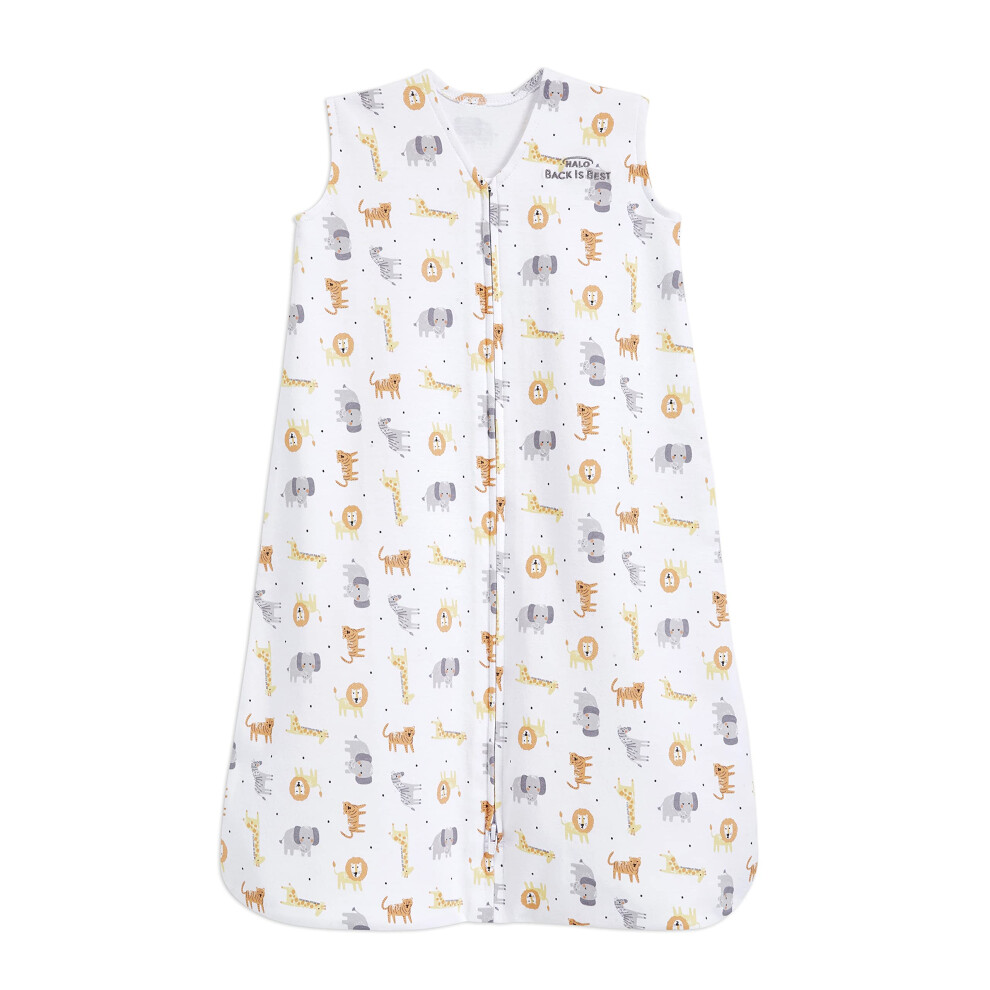 Baby Sleeping Bag | 0.5 Tog Sleepsack | 100% Cotton, Jungle Sleeping Sack For Newborn Babies | Easy Zip Access Nappy Change | Unisex, Boys & Gir Halo