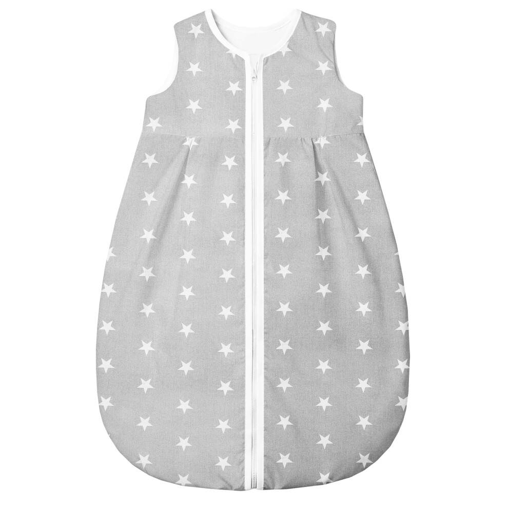 Sleeping Bag 2.5 Tog Sleep Sack 100% Cotton, Wearable Blanket (Big Stars, 80-86) Baby Comfort
