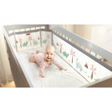 Airoya 4-Sided All-Round Breathable Cot Bumper,Premium 6mm Thick Protection, British Safety Compliance BS EN-16780, Airflow Safe 3D Mesh, Limited Ed