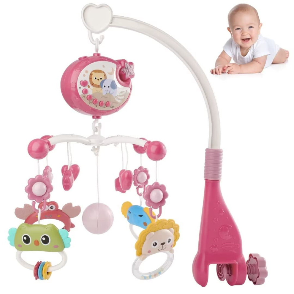 Cot Mobile For Babies, Baby Mobiles For Crib, Hanging Projection Mobile With Music Box, Timing Function, Musical Mobiles For Baby, Gifts For 0-12 Mon Offfay