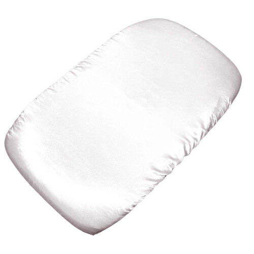 MANE by TIM & TAM SATIN CRIB Fitted Sheet (White)
