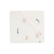 Jollein Jersey Fitted Sheet for Cradles Jungle Jambo 40/50 x 80/90 cm 100% Cotton Fitted Sheet Oeko-Tex Certified