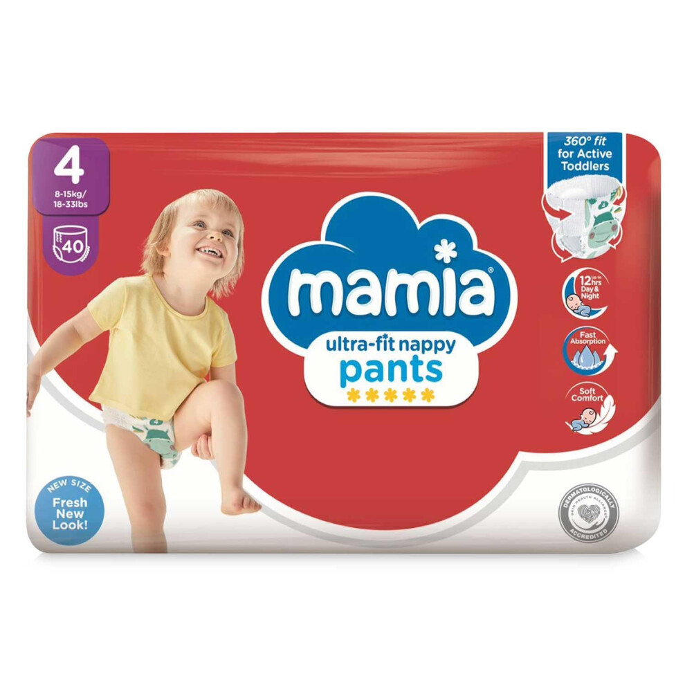 Mamia Size 4 Nappy Pants 40 Pack Aldi