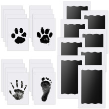Nabance Inkless Hand & Footprint Kit, 8 Baby Inkless Print Pads, 16 Imprint Cards, Dog Paw Print Kit, Baby Imprint Kits Safe Non-Toxic, Pet Paw Stamp