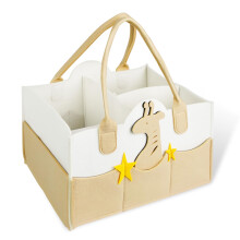 BOENFU Baby Nappy Caddy, Newborn Diaper Caddy with Detachable Divider, Sturdy Portable Tote Nappy Organisers, Newborn Essentials for Baby Shower Gift