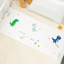 PROMEED 100% Mulberry Silk Bassinet Sleeve Sheet for Baby Hairloss and Bald Spot, Oeko-TEX Certified 23 Momme Silk Dinosaur Crib Sheets for Baby Boys