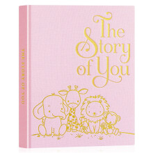 Lanpn Baby Memory Book for Boy Girl - The Story of You, Newborn Babys Book Keepsake Photo Album for New Parents, Linen Cover Baby First 5 Year Milest