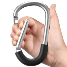 SURDOCA Buggy Clip, Heavy Duty Pram Hooks for Bags, Large Carabiner Clips for Baby Stroller