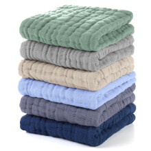 Unnivoll Muslin Cloths for Baby 100% Cotton Muslin Squares Baby Wash Cloth Baby Essentials for Newborn Boys Girls Large 30x30CM Extra Soft and Absorb