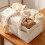 SEESUNO 3 Pcs Nappy Caddy Organiser Set, Washable Diaper Storage Bag with Compartments 3