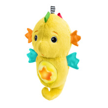 Baby Einstein Sea Dreams Seahorse Plush Soother, with Music and Lights, Yellow, Unisex, Ages 0 Months