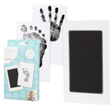 Pearhead Newborn Baby Handprint or Footprint, Clean-Touch Ink Pad, Black