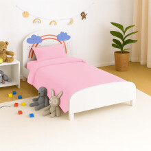 crazypriceuk Baby Cot Bedding Set – 2 Piece Duvet Cover (12090 cm) & Pillowcase (6040 cm), Soft Cotton Blend, Washable, Breathable Nursery Bedding
