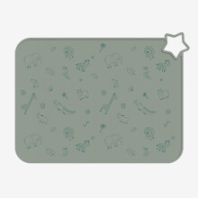 Minifolk Silicone Kids Star Table Mat | Educational Design | Baby Toddler Placemat | Non Slip Mat | Mess free | Dishwasher Safe Heat Safe (1, Single