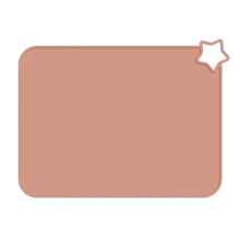 Minifolk Single Silicone kids Star table mat | Baby Toddler Placemat | Non Slip Mat | Mess free (Muted)