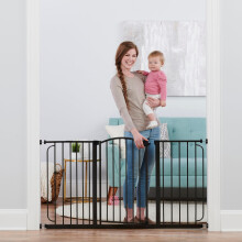 Regalo Easy Step Extra Wide Arched Décor Walk Thru Baby Gate, Includes 3-Pack Extension Kit to Fit Multiple Openings, 4 Pack Pressure Mount Kit and 4