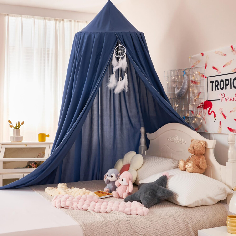 Dix-Rainbow Large Children Bed Canopy Round Dome Girls Mosquito Net Kids Princess Play Tents Nursery Room Decoration For Baby