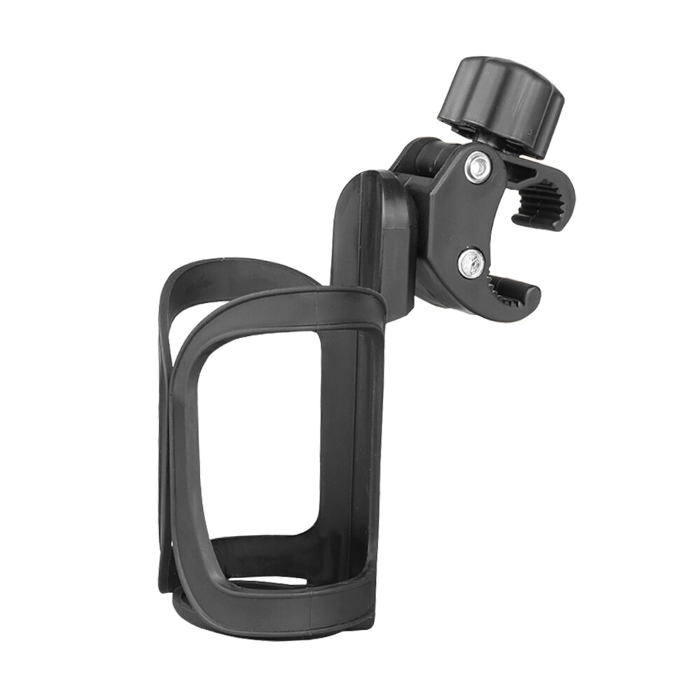 1X Stroller Cup Holder,Universal Pram Bicycle Pushchair Cup Holder, 360 Degree Rotation Abs Adjustable Drink Coffee Bottle Organizer Accommo Grapelet